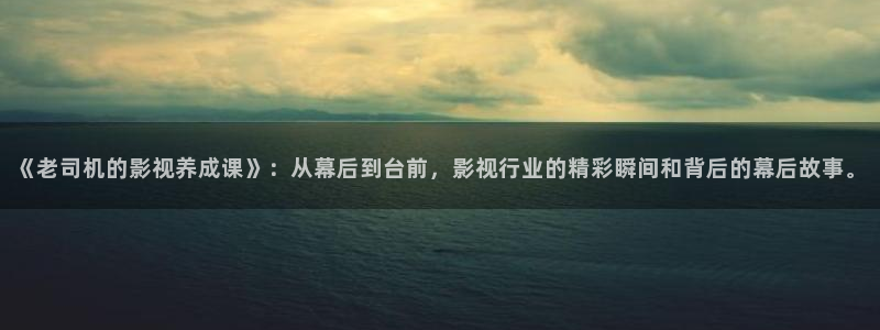 青柠影院西瓜观看高清：《老司机的影视养成课》：从幕后到台前，影视行业的精彩瞬间和背后的幕后故事。